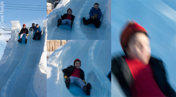 Ice on Whyte Slide